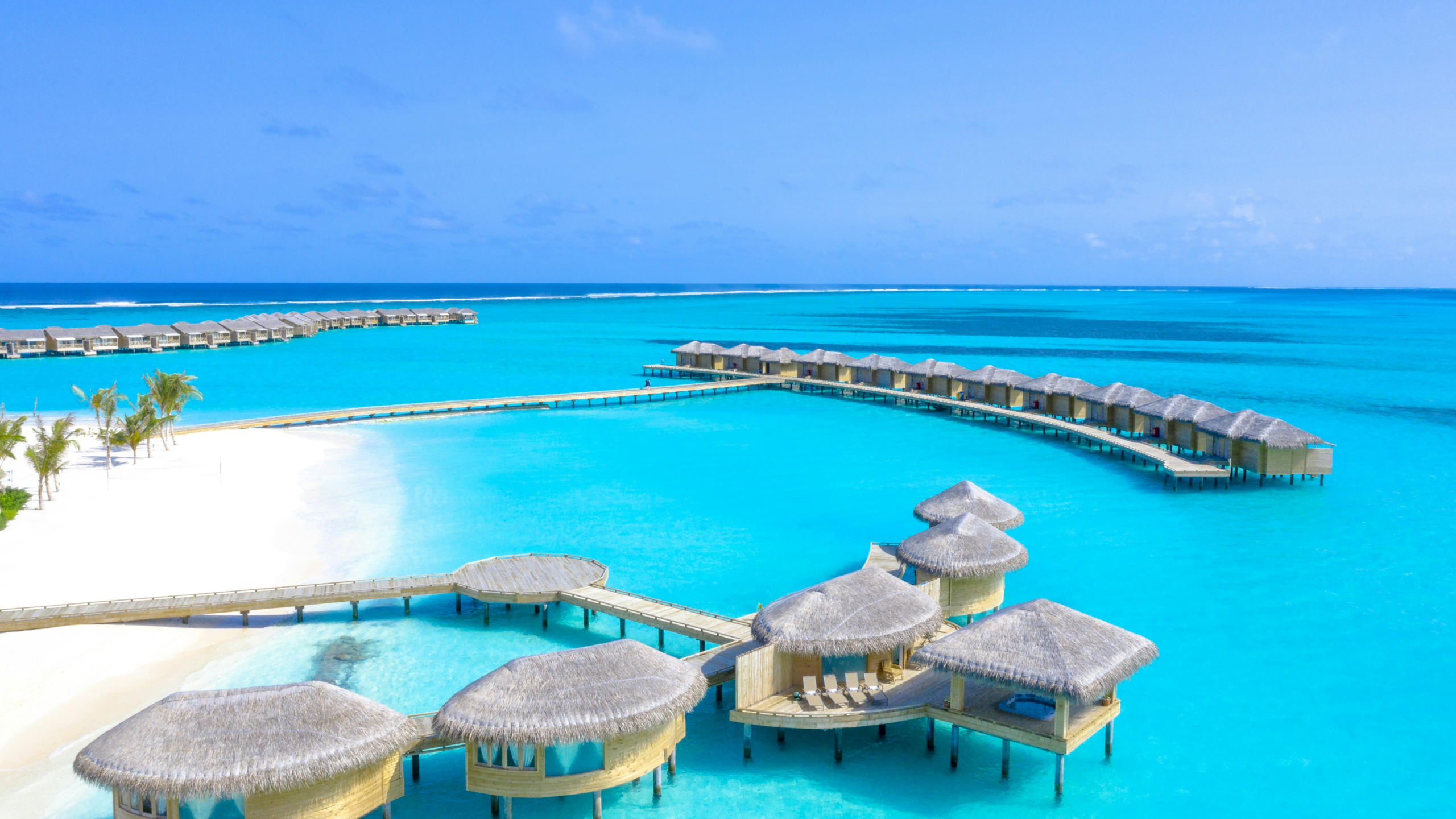 Maldives overwater villas